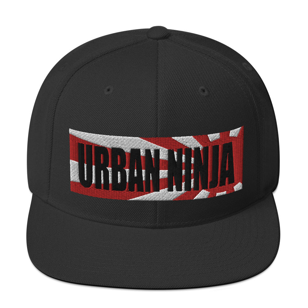 Urban Ninja Embroidered Snapback Hat